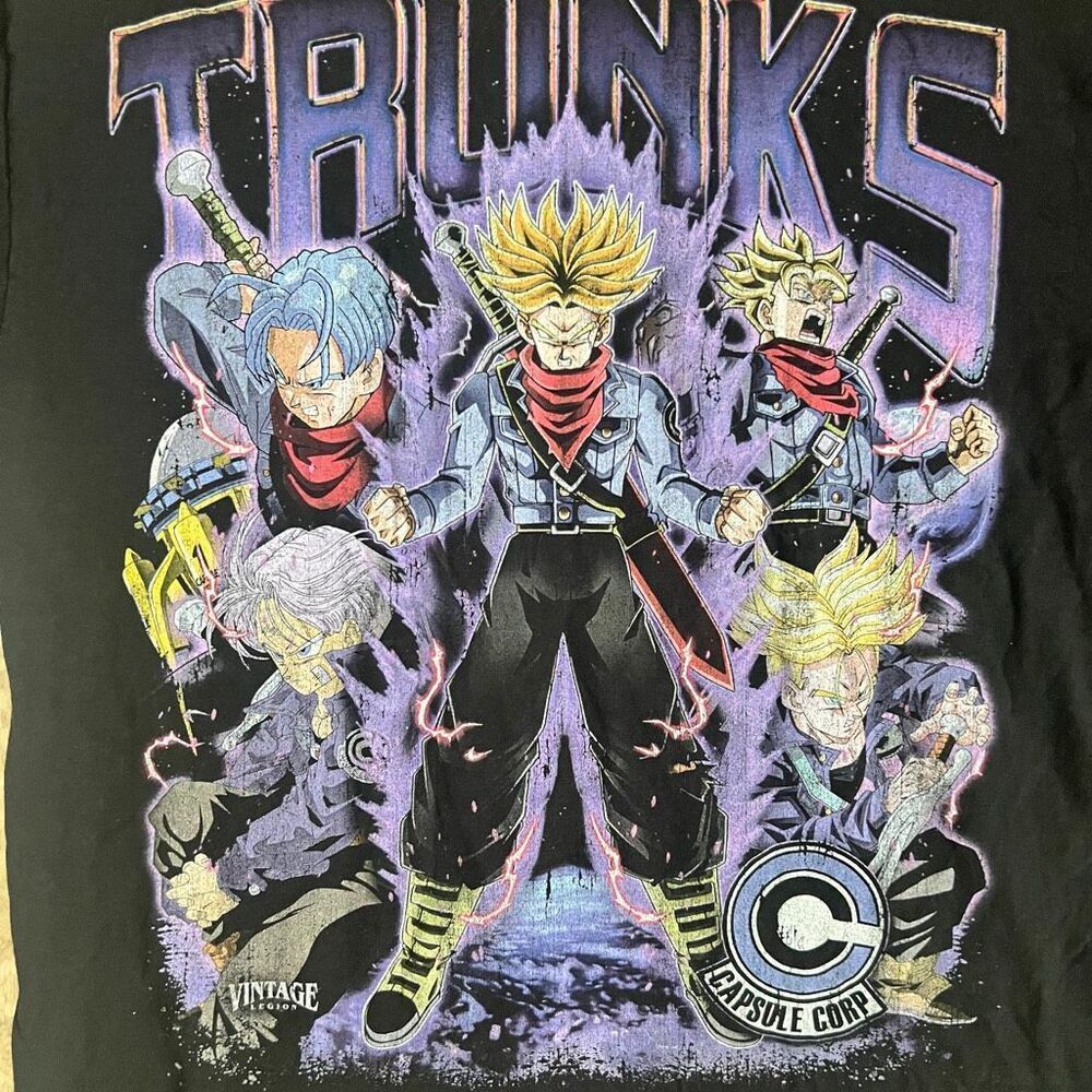 Dragon Ball Z Vintage Trunks Anime T-Shirt Large - Picture 2 of 9